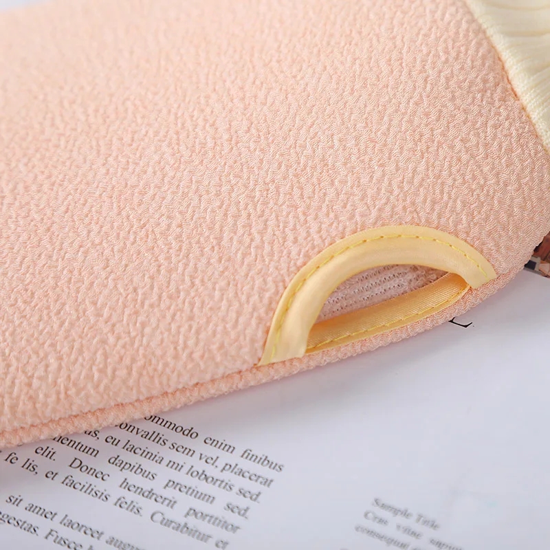 Uni Banner OEM Moroccan Bath Adult Bathing Shower Gloves Style Scrubber Sponge Exfoliating Body Foam Gloves Kids Eco Friendly