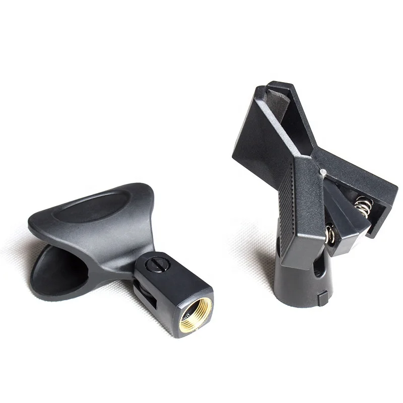 China Manufacturer Adjustable Sound Lo2be Mic Clip 97 Mm Microphone Holder  for 28-33mm Microphone
