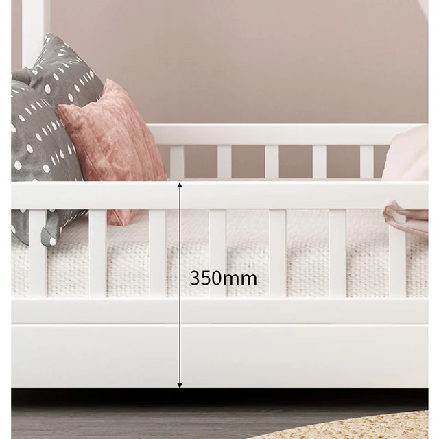 Luxury style Children Wooden house Bed Twin size  kids girls bedroom House Bed