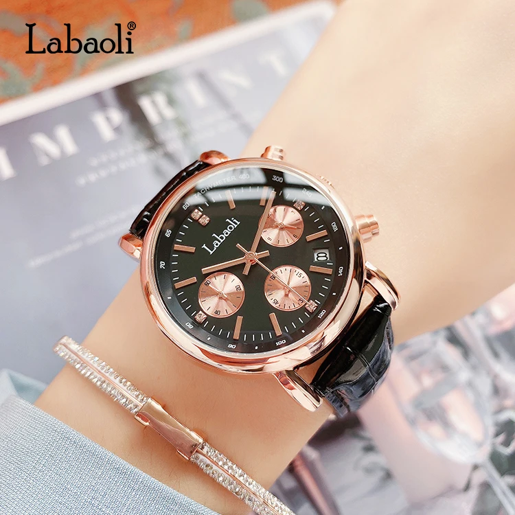 LABAOLI LA061 Perfect Quartz China Movement Gold Women Watch 3atm Quartz Watch Water Resistant