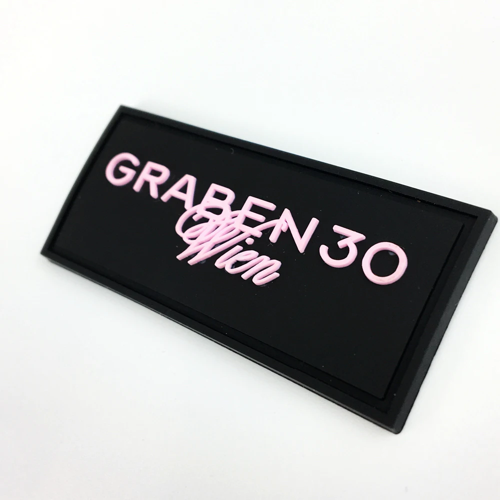 Custom Made Logo Patch 3d Soft Plastic Pvc Embossed Silicone Rubber for SALE