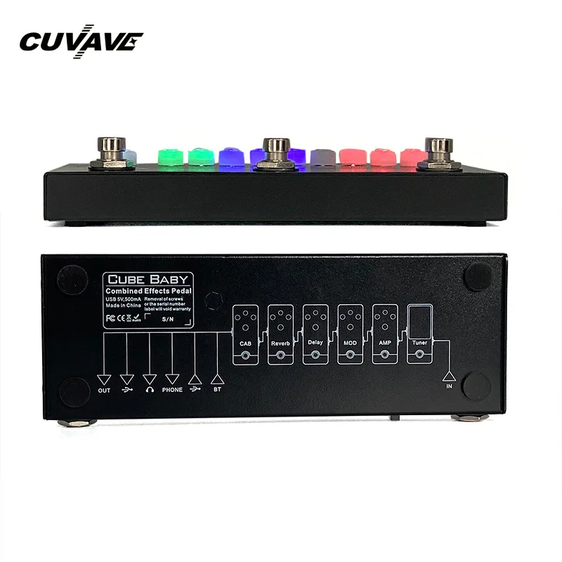  CUVAVE Cube Baby производство хор Phaser задержка реверберации искажения гитары педаль эффект многофункциональная гитарная низкая