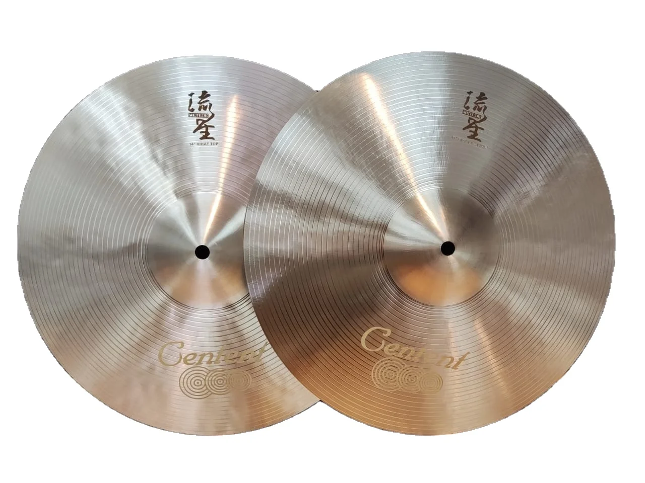 Cymbals set for drum kit Meteor series Professional b20 cymbals pack 5pcs