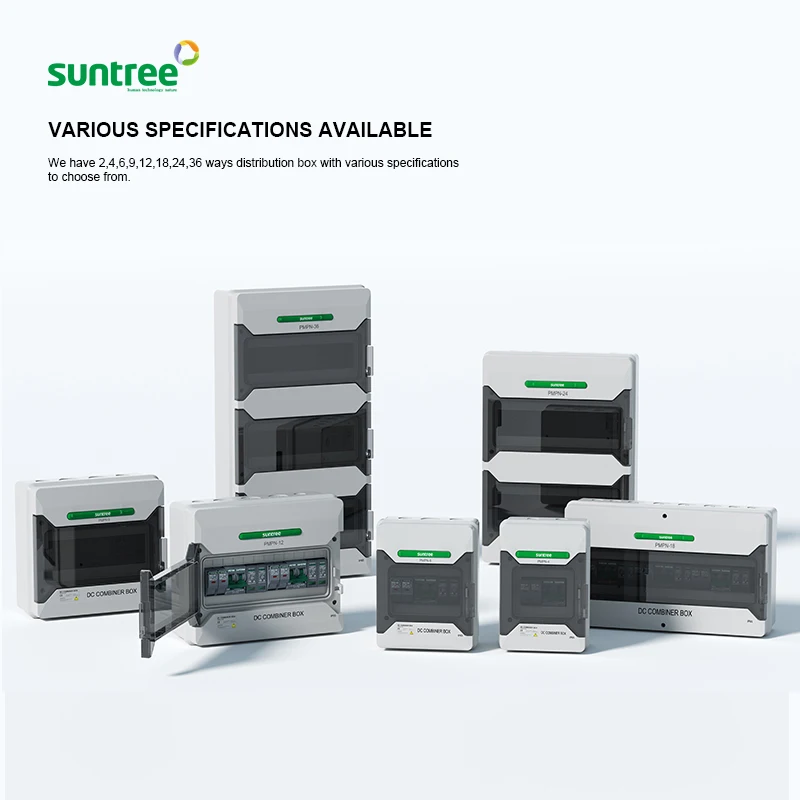 Combiner Box 4 in & 2 Out Pv Battery Pv Photovoltaic Pv Combiner Box with lightning Combiner Box for Battery