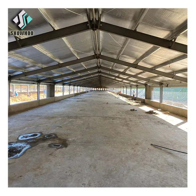 China Prefabricated Steel Structure Poultry House Construction Prefab Building Design Chicken Farm Shed