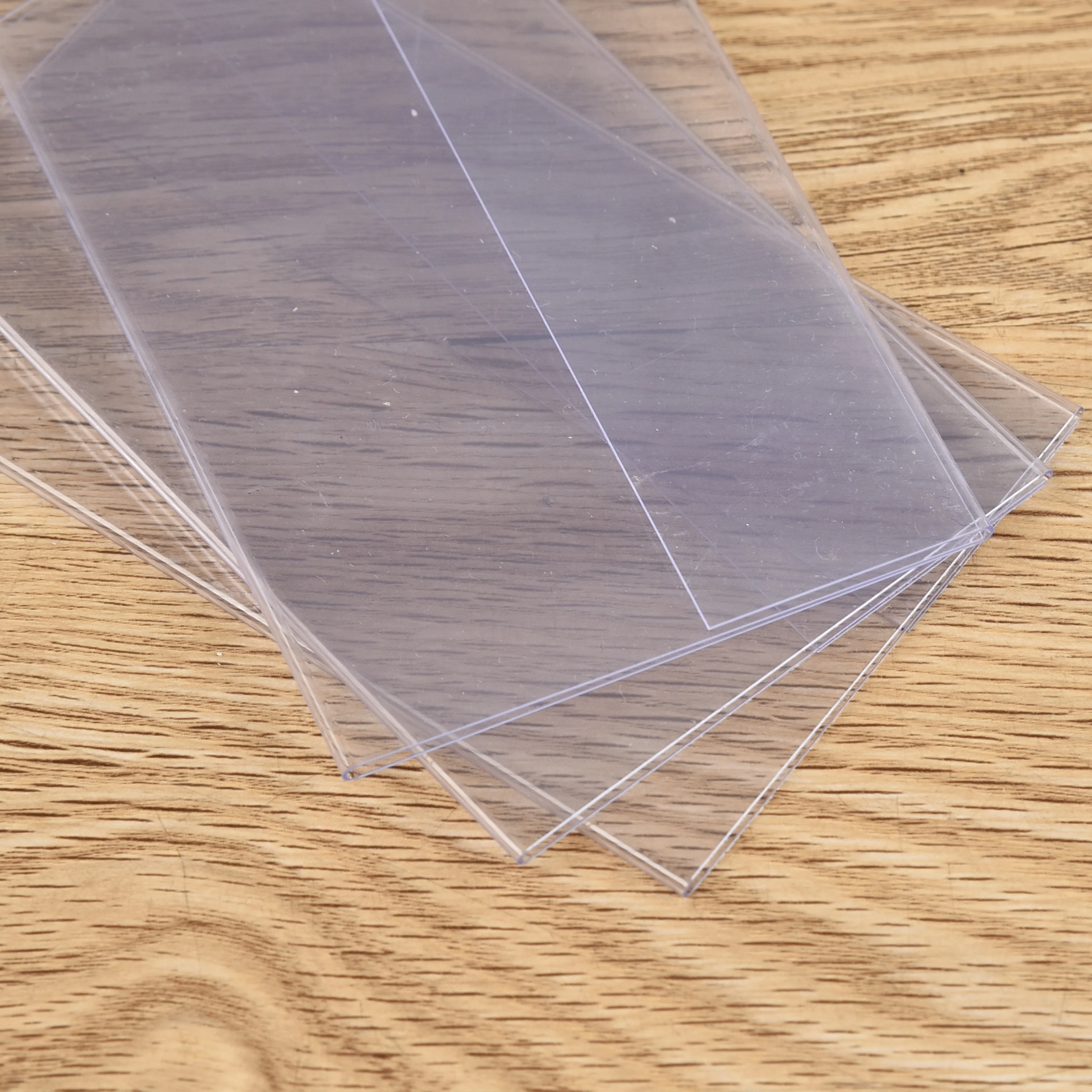 Custom Logo Semi rigid card holder Highly transparent PVC ID Card Holder Card protector Good price A4  rigid plastic pvc sheet