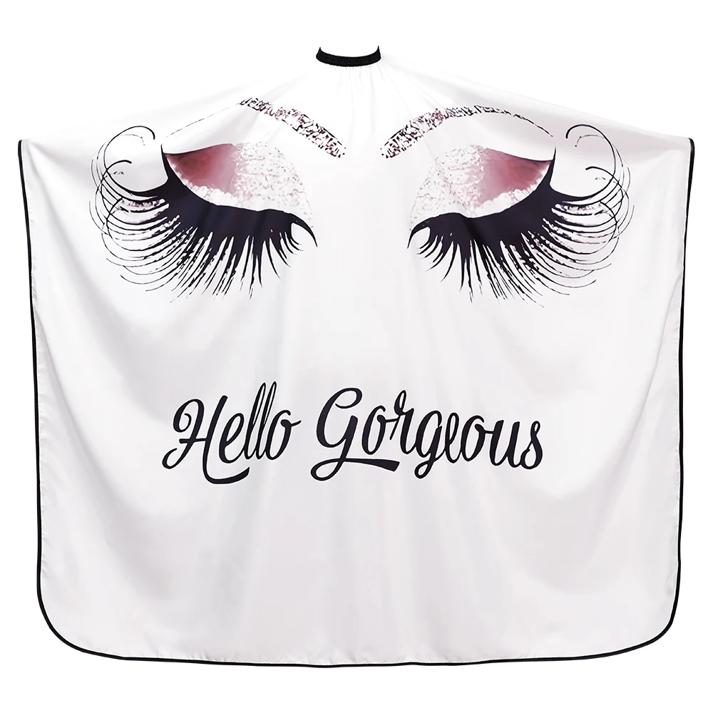 Clean and tidy White Salon Barber Waterproof cape Haircut Styling Cover Barber Apron Antistatic Hairdresser Apron Hair Cut Cape