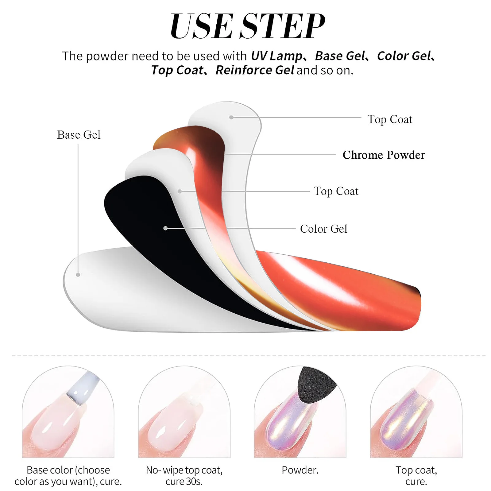 Popular Magic Mirror Powder Optical Chameleon Mirror Magic Mirror Powder Colorful and Versatile Nail Flash Wholesale