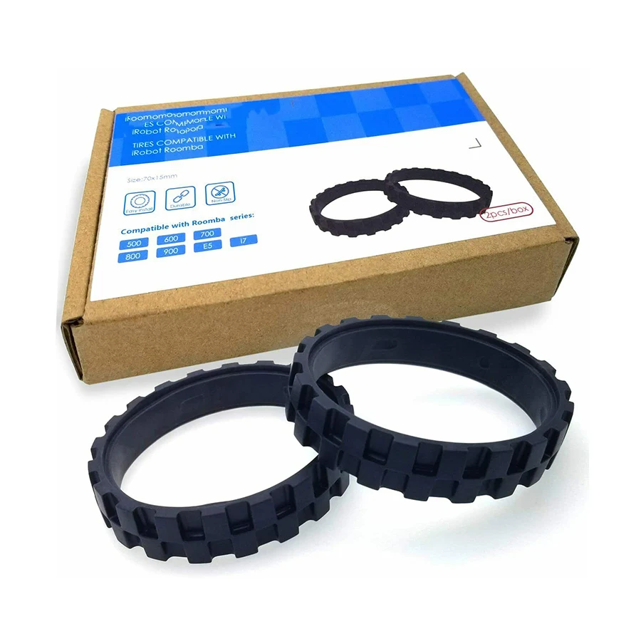 2 Pcs Mopping Robot Vacuum Cleaner Wheel Tire Assembly Replacement Parts For Irobot Irobot Roomba Series 500 600 700 800