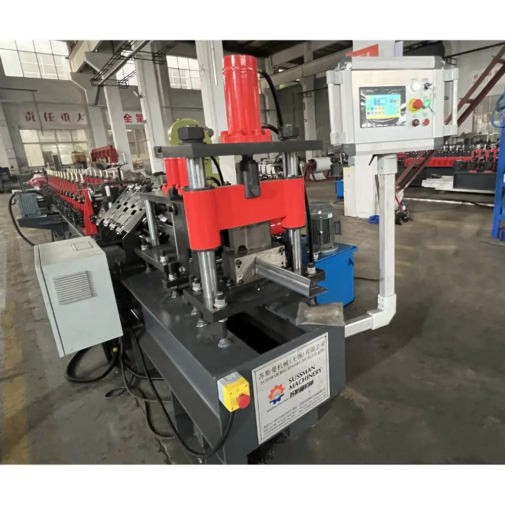 New Galvanized Steel Wall Angle Shape Track Perforated Overhead Garage Door Support Guide Rail Roll Forming Machine