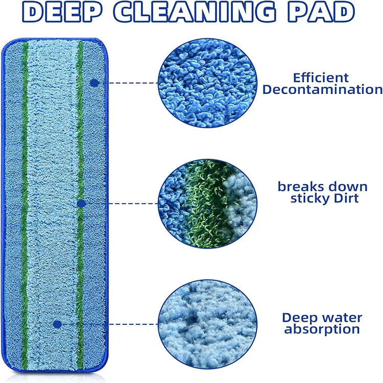 Mop Pads for Bona Family of Mops Pet Microfiber Sweeping Pad Microfiber Deep Clean Pad