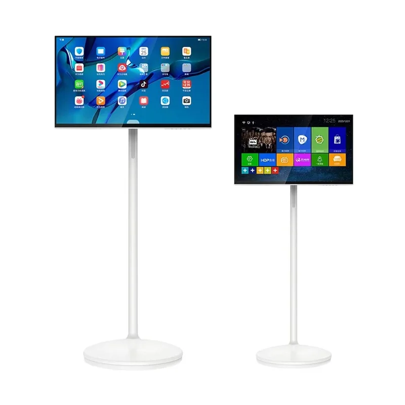 21.5/24/27/32 Inch Android OS Indoor Smart Interactive Display Portable TV with 5H 9H Battery Wireless Moveable Monitor