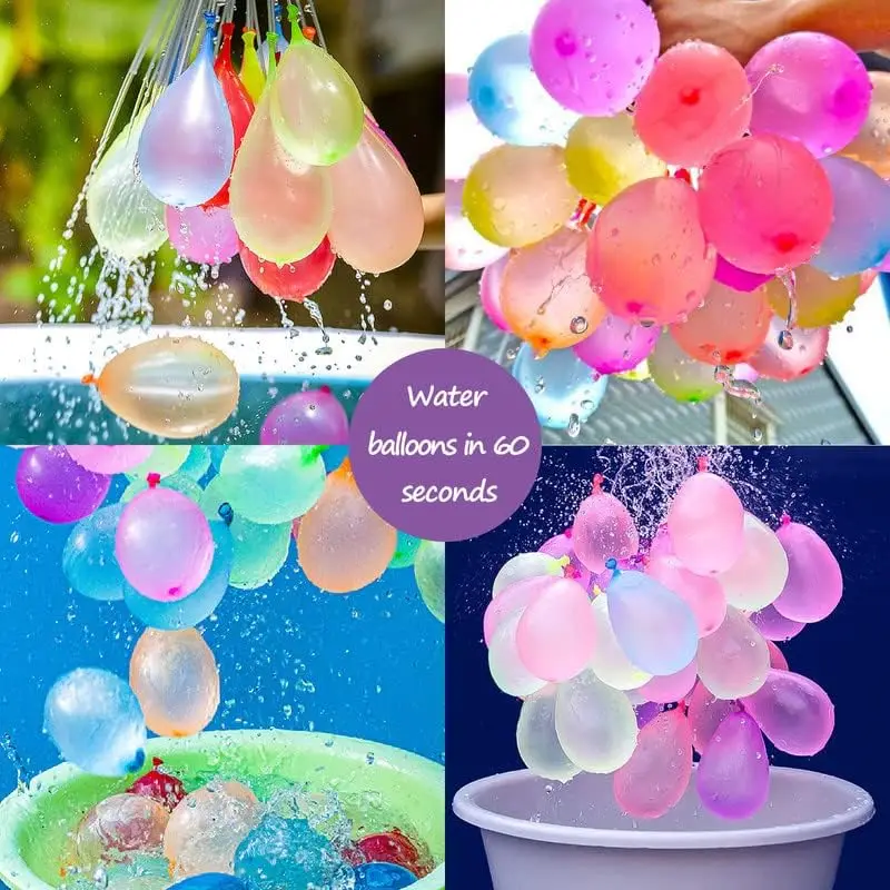 Colorful big water balloons on sale Reusable water balloons The children had a water fight