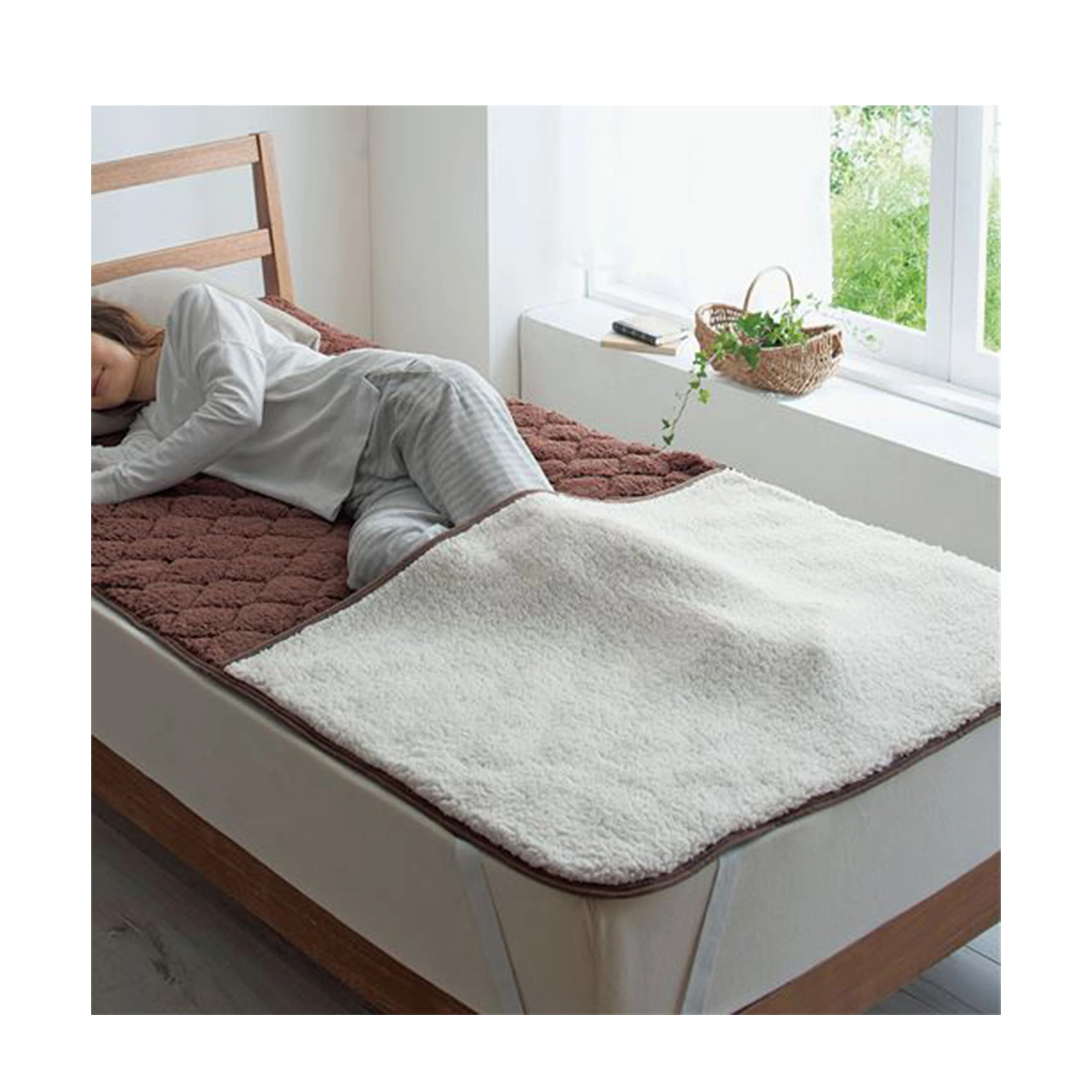 Антистатический мягкий фланелевый матрас для односпальной кровати по цене производителя