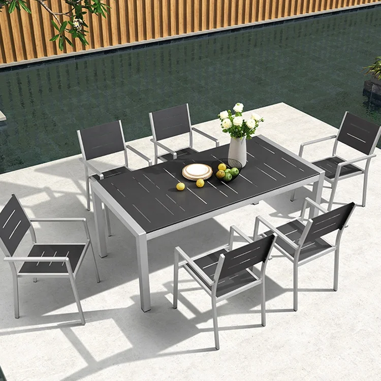 Classy outdoor backyrad dinning sets garden chair modern with