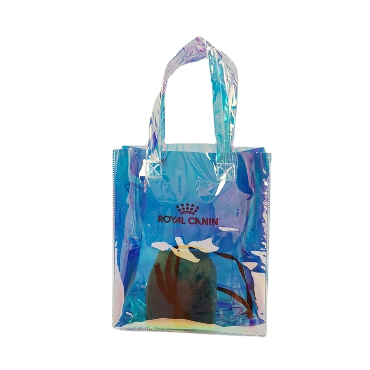 
China Supplier Newly Designed Magic Pvc Handbag Gift Shop Name Ideas Bag 