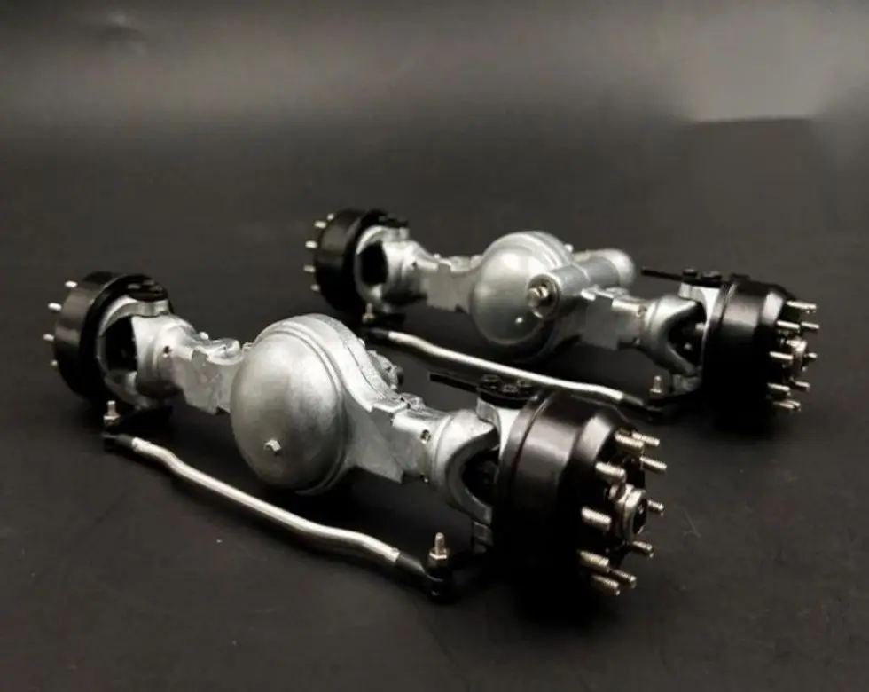 1 / 24 truck model metal drive front axle through axle