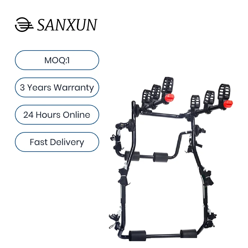 SX-109 Big Car Trunk Rear Hanging 3 Bike Bicycle Mount Carrier car Rack