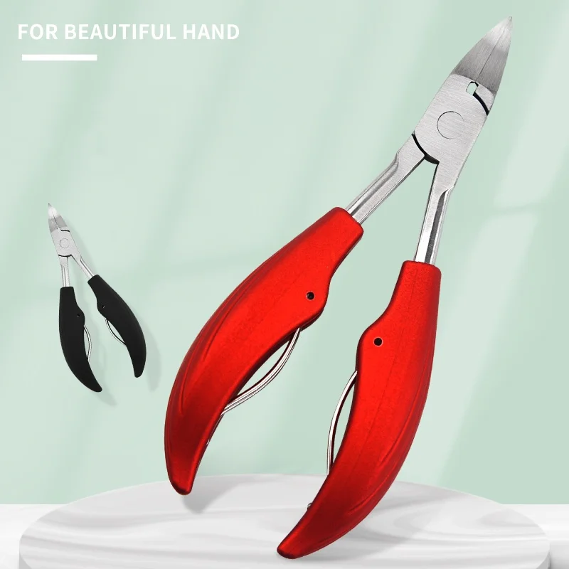 Professional Manicure Pedicure Tool Toe Nail Cuticle Cutter for Thick or Ingrown Toenails Heavy Duty Nail
