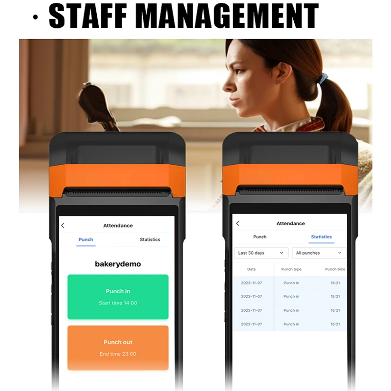 Портативный портативный мобильный Android POS машина терминал для ресторана программное обеспечение кассовые аппараты pos