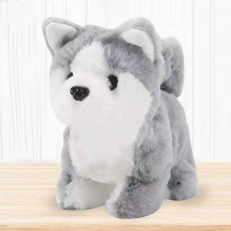 2021 Barking Walking Wag Tail Dog Toys Electronic Plush Dog Husky Teddy Alaska Panda Animal Stuffed Plush Cute Toy for Children