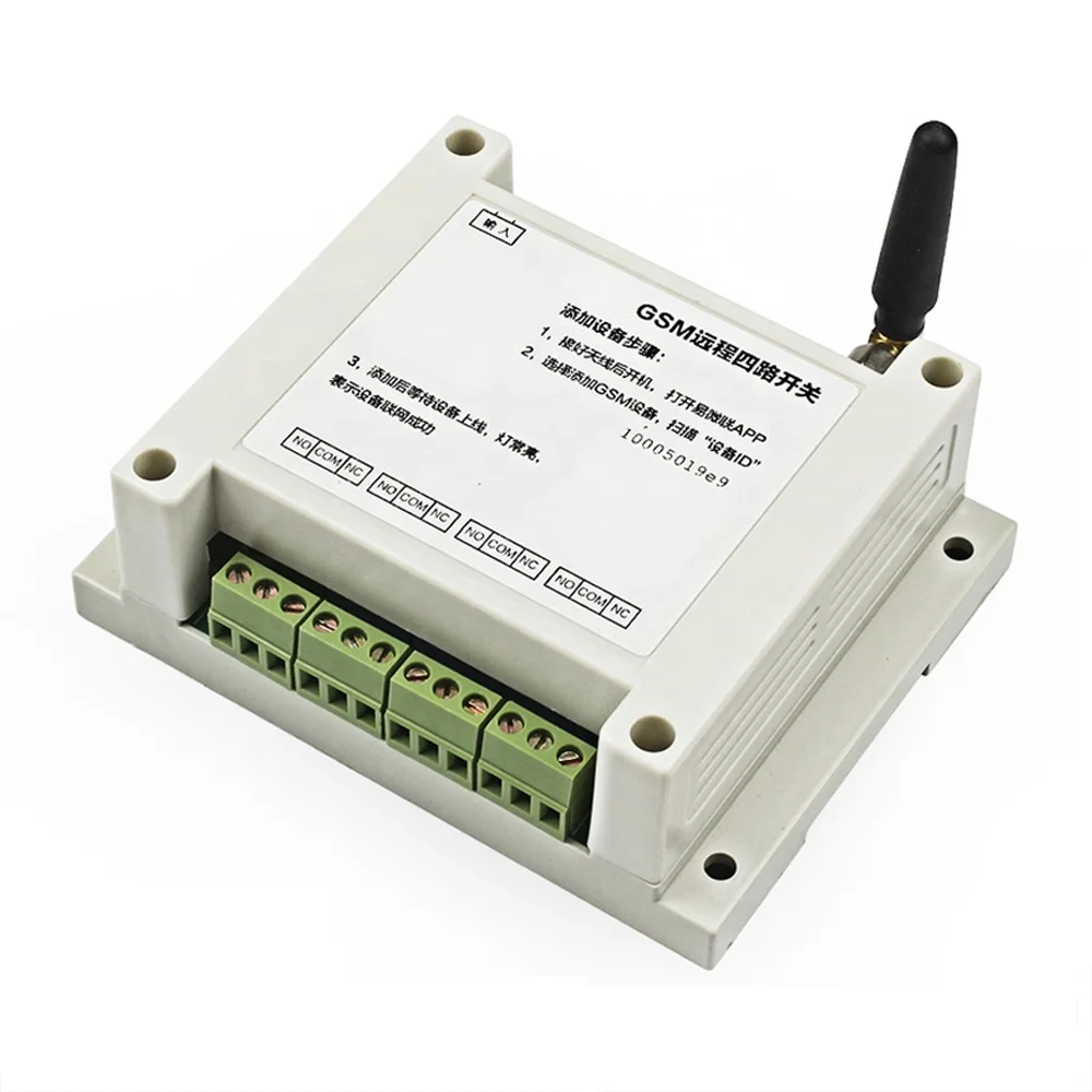 Taidacent 433Mhz 4 Way GPRS/GSM Relay Switch Controller Mobile APP Remote Control Ewelink Wireless Remote Control Relay Switch