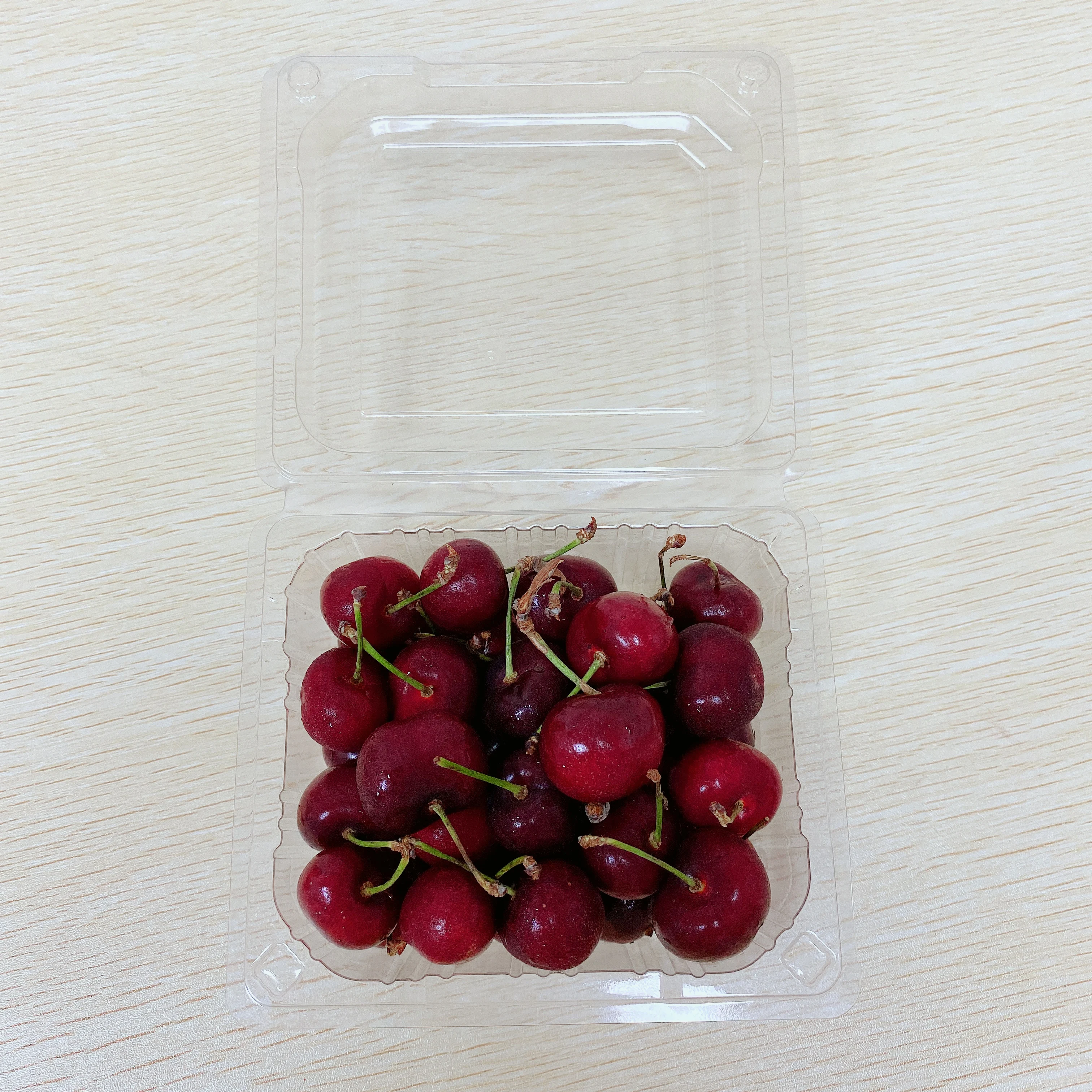 
Mini Use Wholesale Pulp Molding Transparent Plastic Fruit Container Basket 