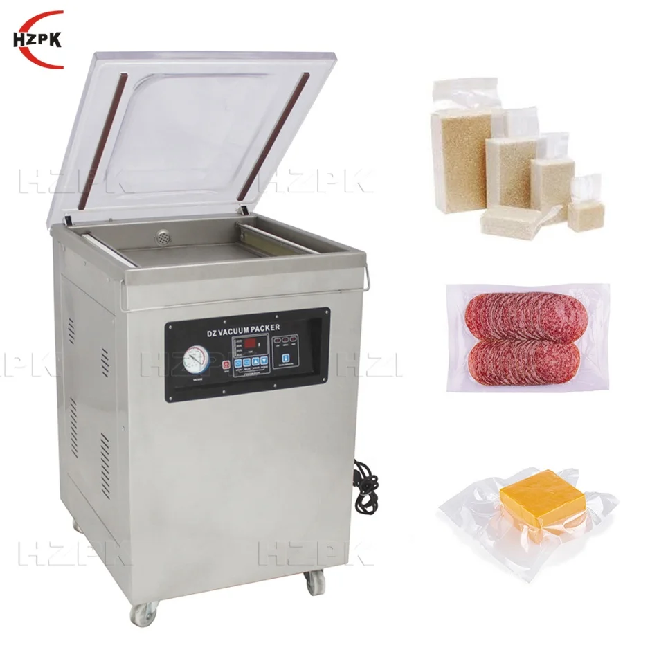 HZPK Dz500 Wenzhou Aluminium Bag Vacuum Sealing Packaging Packing Machine For Seeds Food
