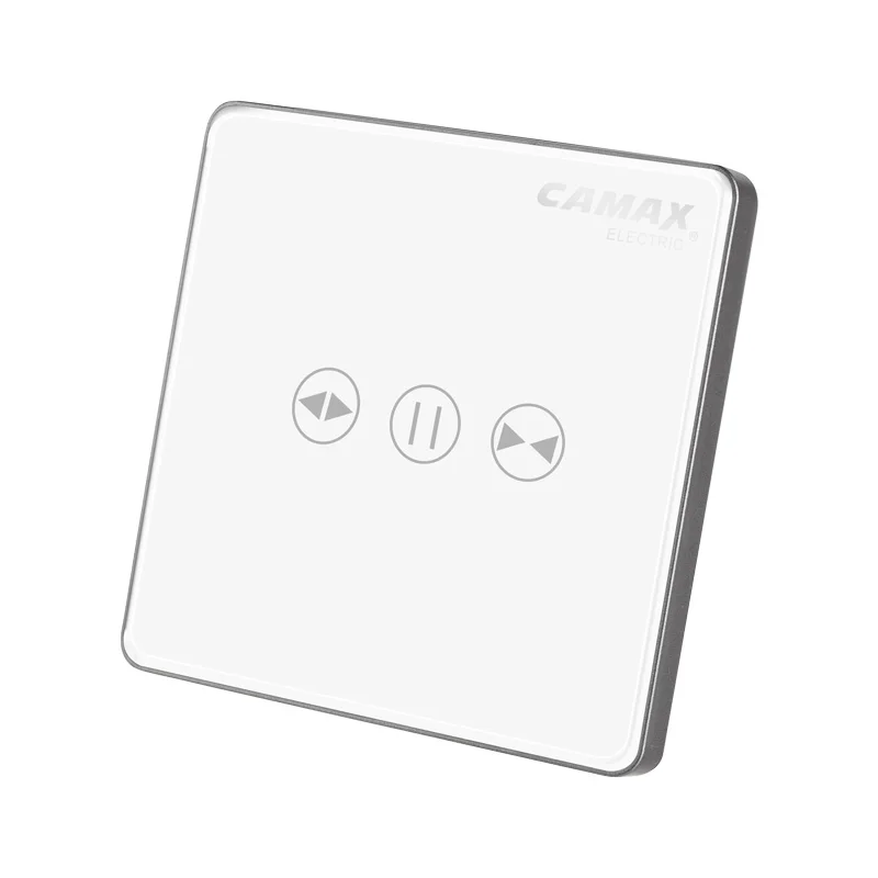 WiFi Smart Curtain Switch Wireless Glass Panel Touch Switch For Remote Control The Curtain Open Close Via Alexa Voice Control