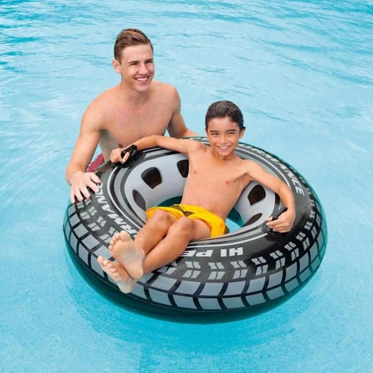 Car Wheel Inflatable Swimming Ring Pool Floats Tire Pool Toys