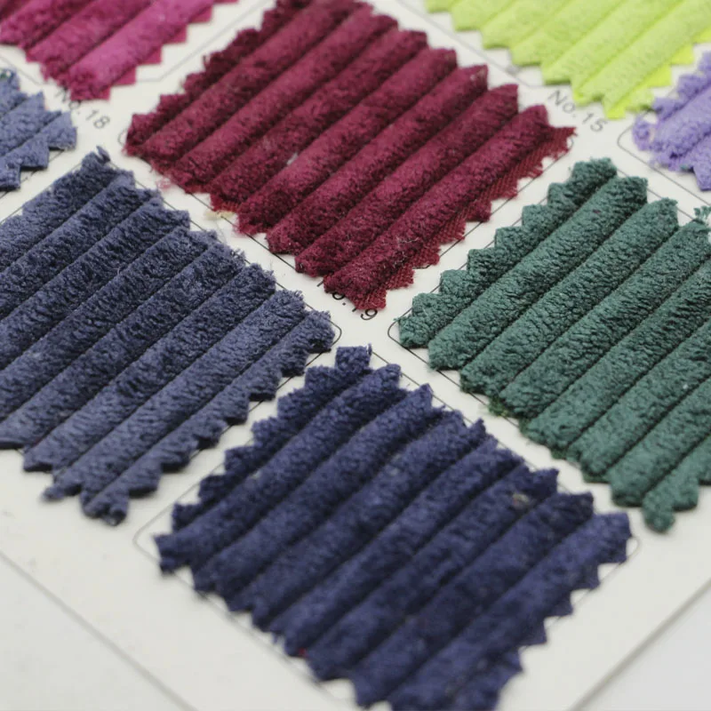 32 Colors Ready Stock  Fashion Polyester Woven 4.5 Wales Corduroy Fabric For Upholstery