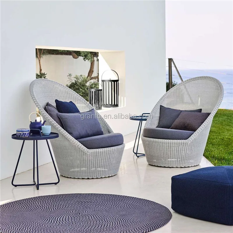 Новый дизайн открытый пляж плетеная мебель сад патио PE ротанг стул