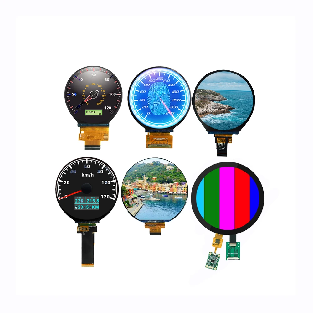 LCD Display Supplier 2.1/2.5/2.8/3.6/4/5 inch LCD Capacitive Touch Screen IPS TFT Round LCD Display Modules