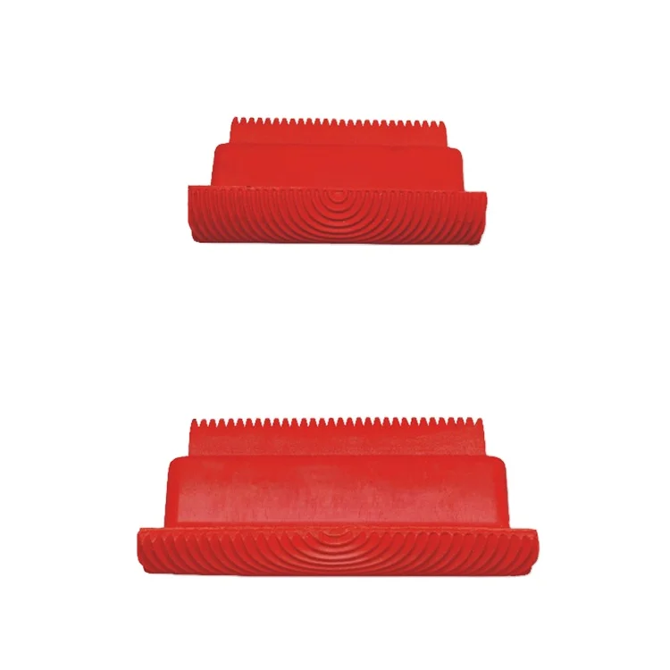 Painting Brushes Red Rubber Wood Grain Paint Roller DIY Graining Painting Tool Wood Grain Pattern Wall Painting Roller