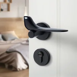 Modern stainless steel zinc alloy design pull handle gold luxury indoor solid wood door split lock