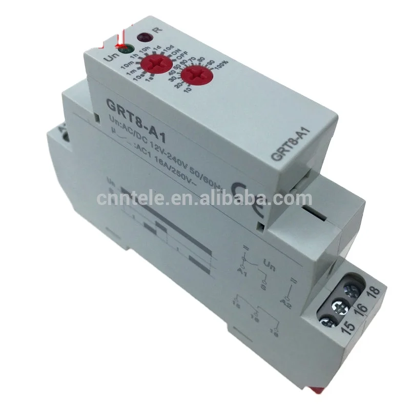 GRT8-A1 230V AC DC12-240V Single function time delay on relay