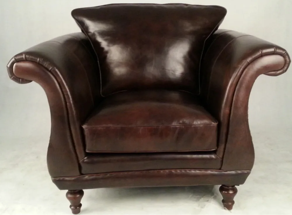 Modern Luxury Industrial Leather Sofa For Sale