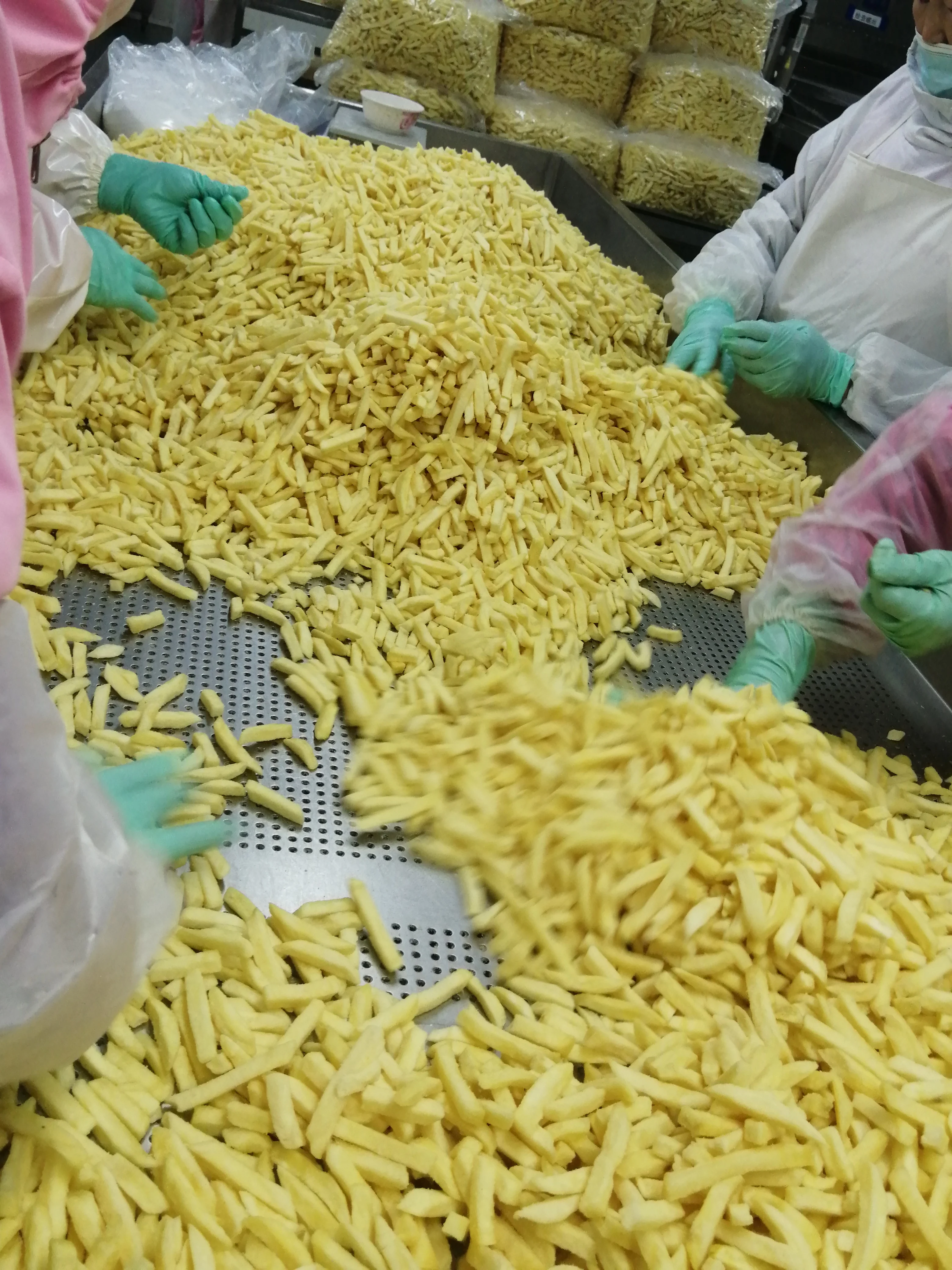 IQF Chinese Frozen Potato Fries high quality low price frozen potato chips
