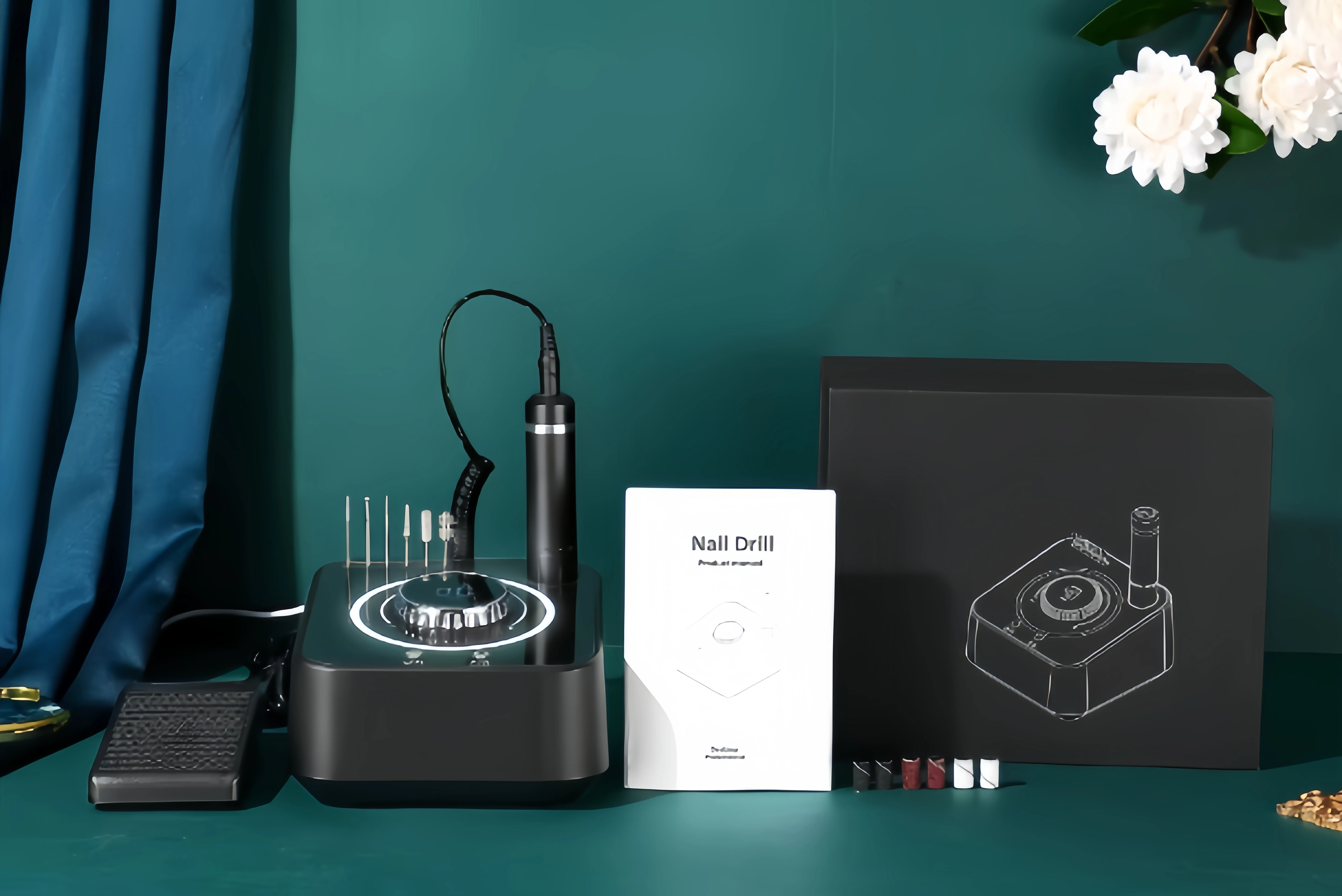 Oxxi New 40000RPM High Quality Professional Strong Nail Drill Machine Wholesale Desktop Electric Nail Drill Pink High Speed 40W