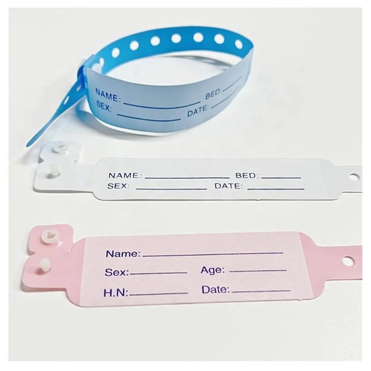 Cheap factory price custom hospital wristbands custom wristbands with logo