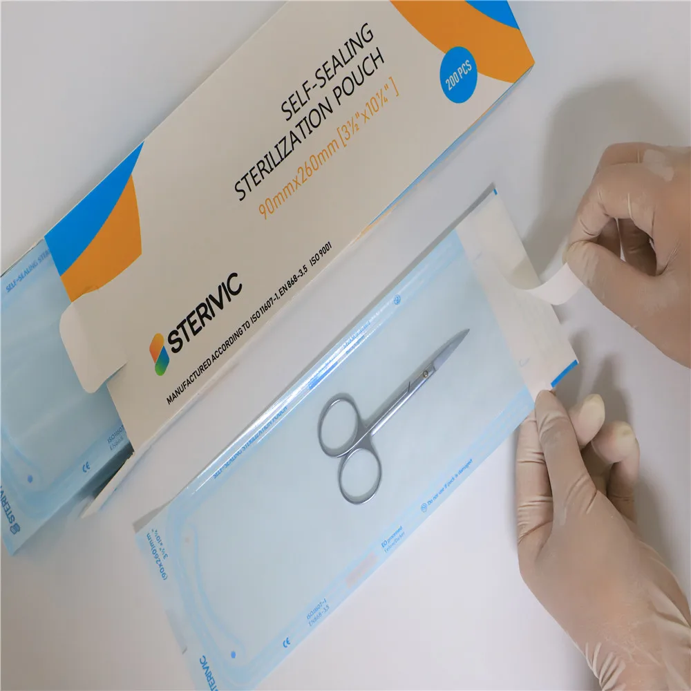 
autoclave sterilization pouch for gauze sponges 