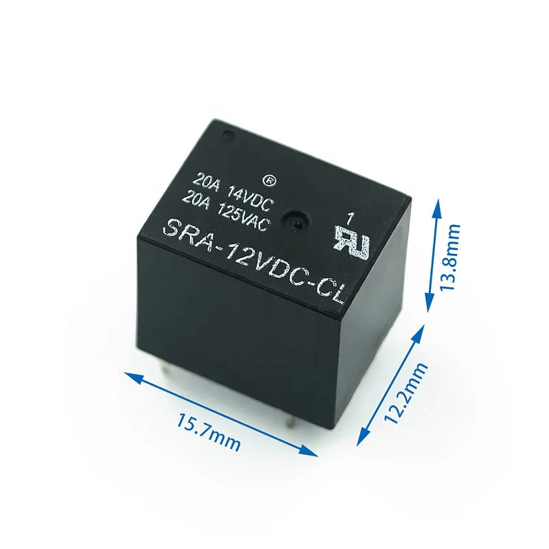 Power Relay SRA-05VDC-CL SRA-12VDC-CL SRA-24VDC-CL Relay 5V 12V 24V 20A 5Pin One Open One Close Car Automotive Relay