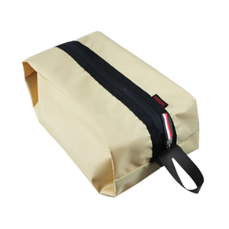 Hot sale custom logo waterproof 300D Oxford travel shoe bag custom school shoe bags