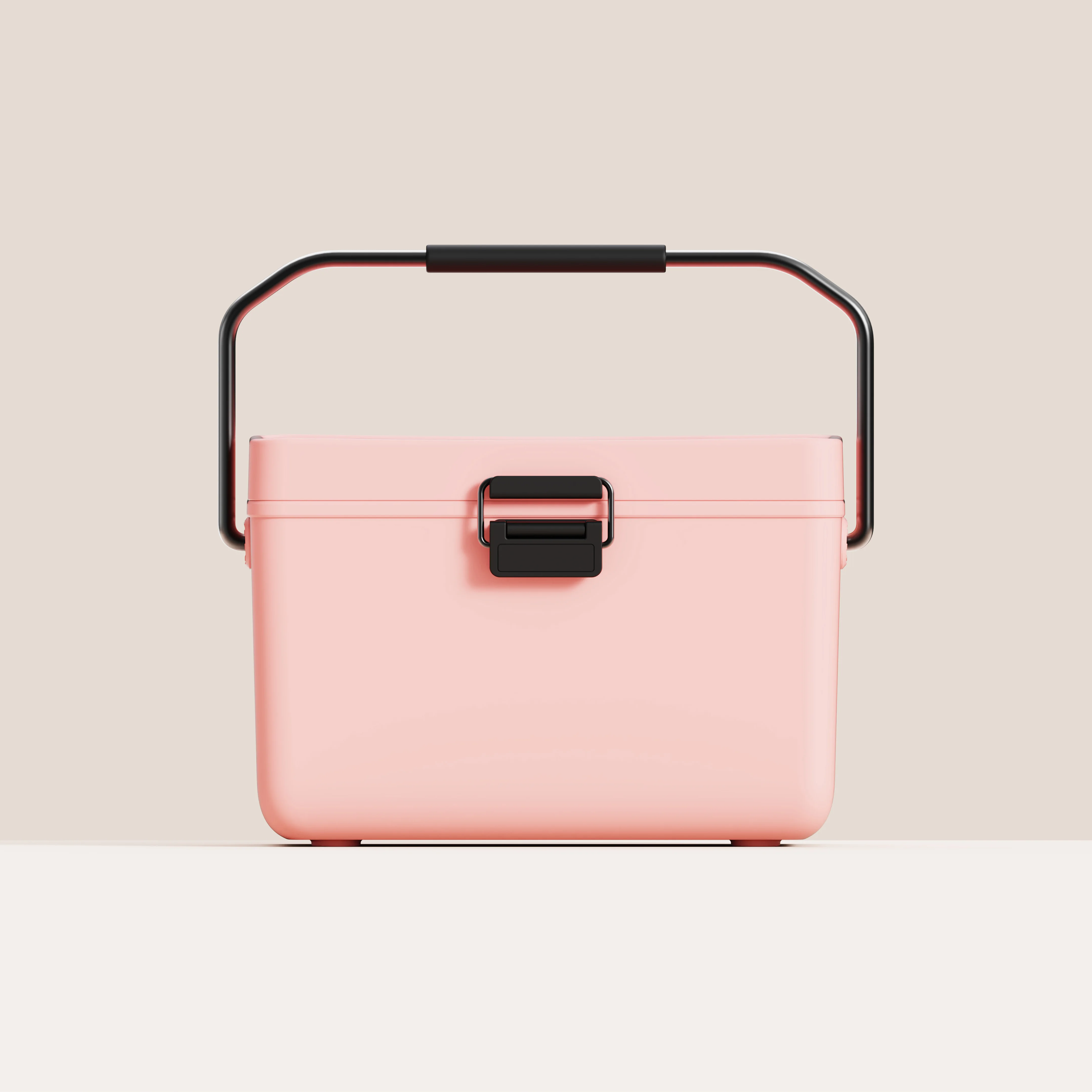 3.8L PU Plastic and Metal Handle Insulated Ice Chest for Camping  Picnic, Travel, and Office Storage Cooler Box