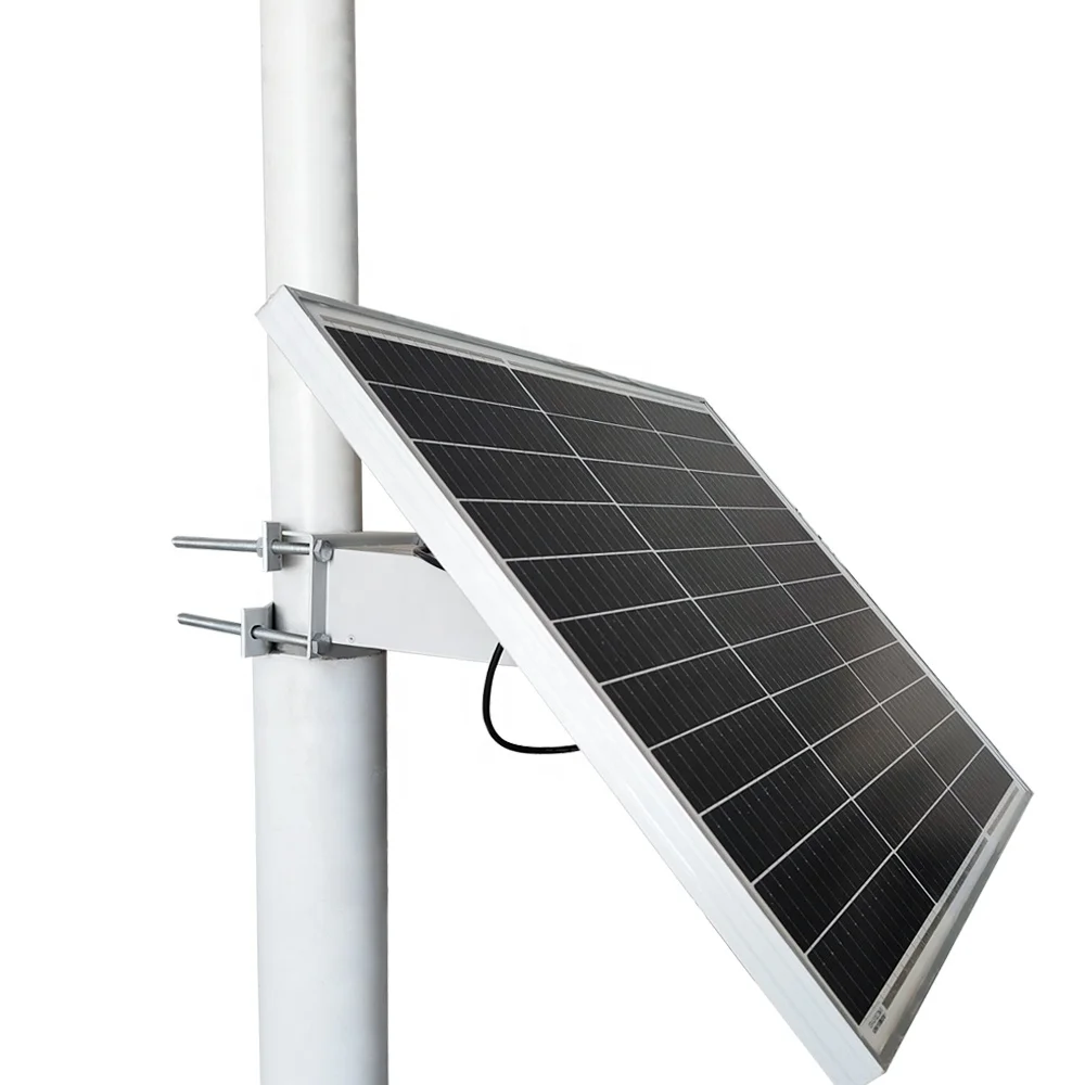 Outdoor 100W Solar power panel kit Lithium battery 12/24V off grid solar energy system for CCTV home cameras 4G WIFI