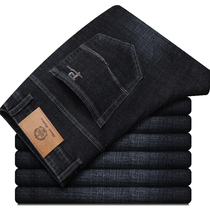 Custom Distressed Enzyme Wash Stonewashed Streetwear Hip Hop Y2K male slim fit Stacked Denim Men skinny Jeans