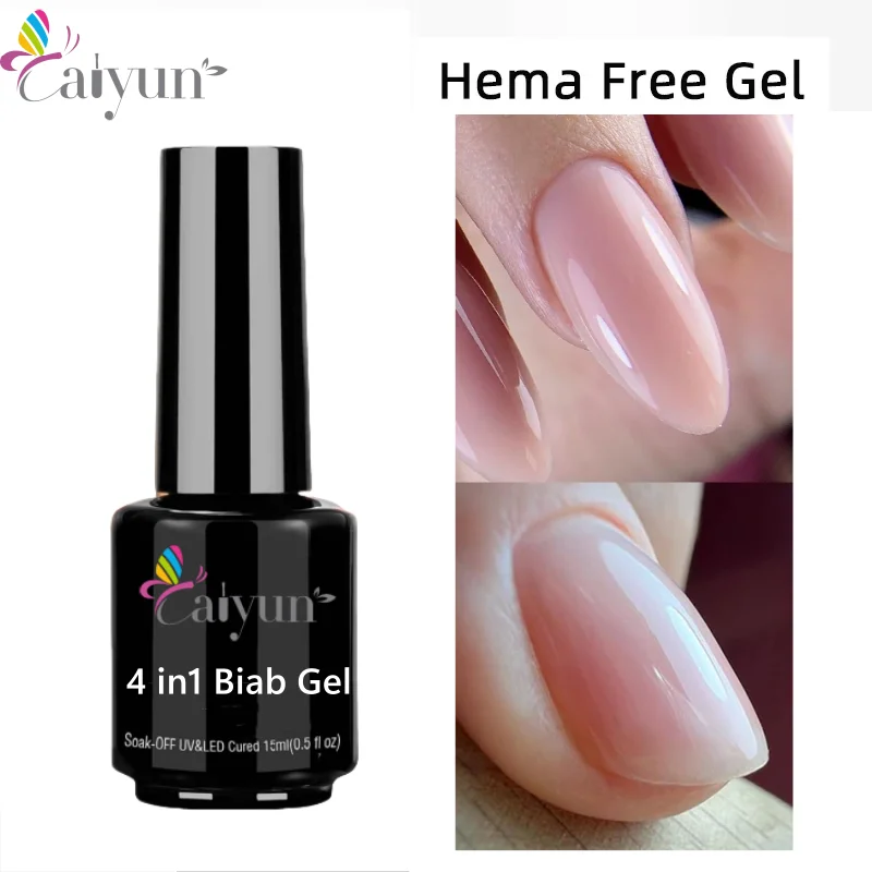 Hema Free Acrylic Poly Art Design Super Strong 4 Functions No Need Base Coat Clear Liquid Biab Gel