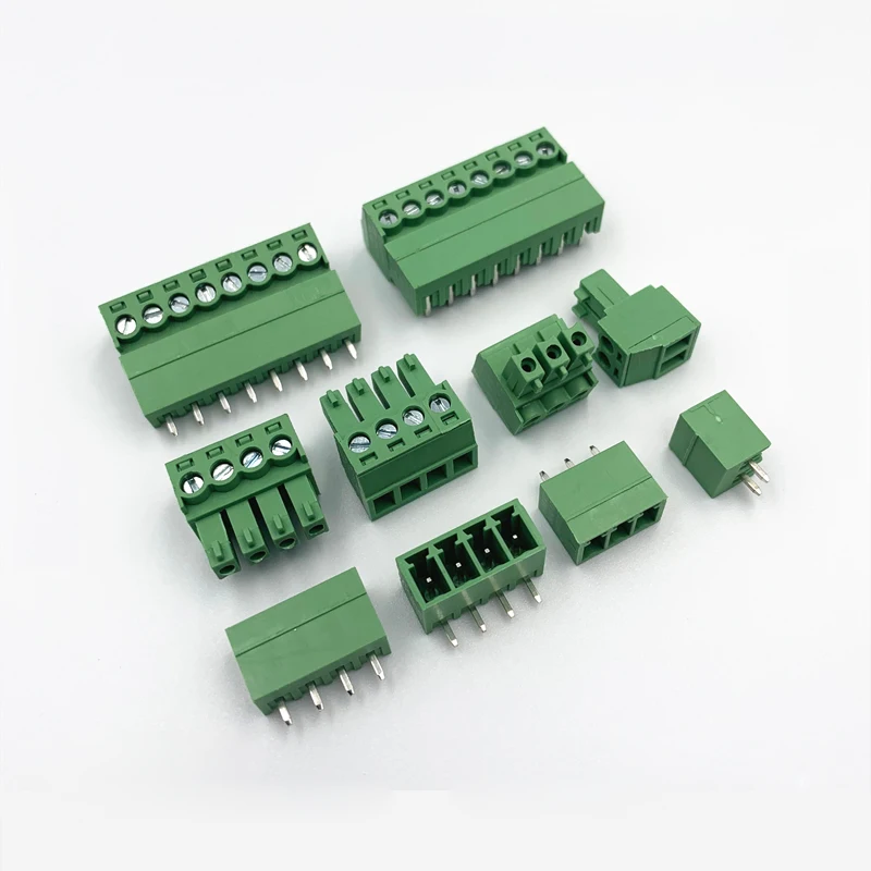 Wholesale professional spring terminal block manufacturer 2.54mm pitch  3.5mm 5.00mm PCB screwless  terminal block