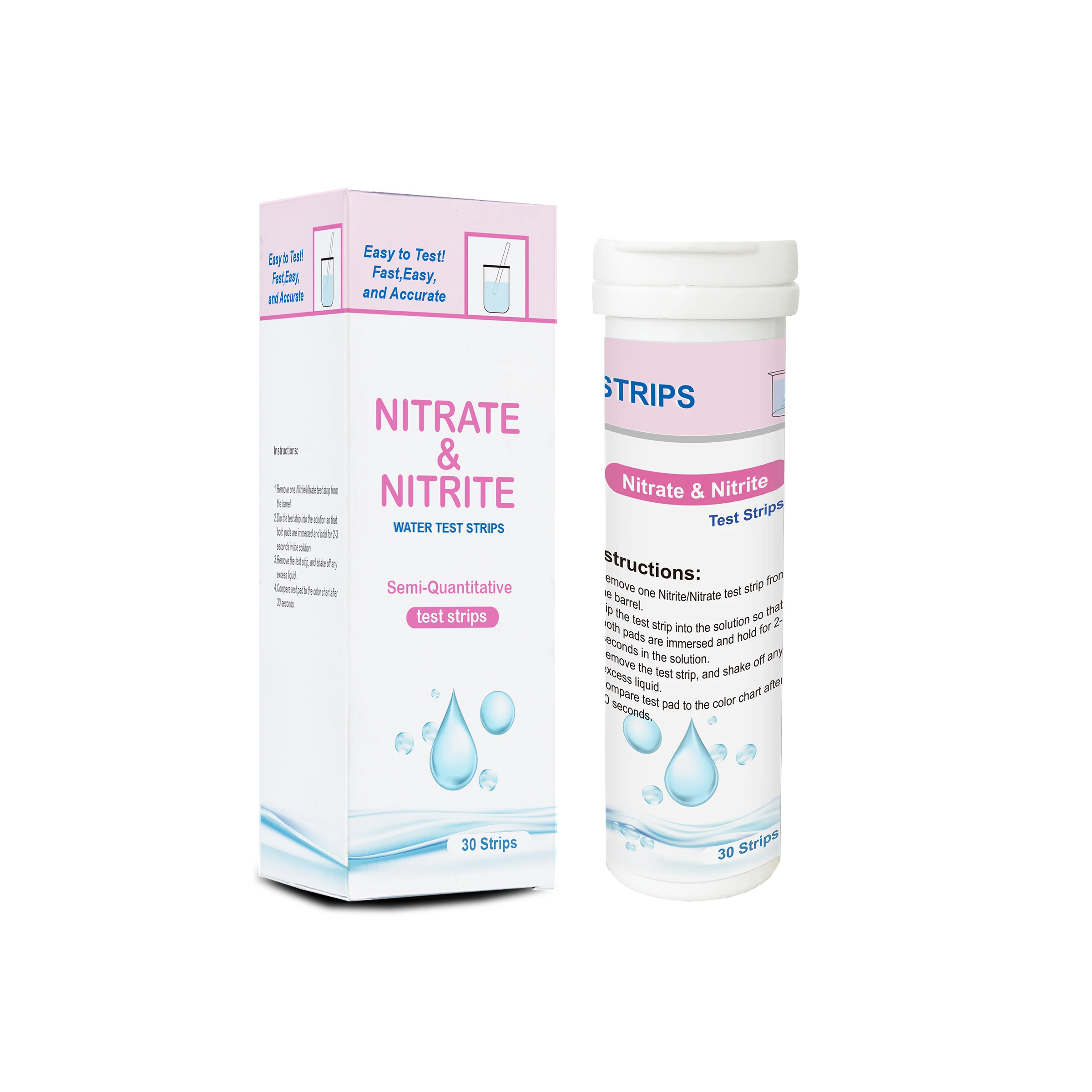 Nitrate,Nitrite test strips for Home Water,Drinking Water,Pool,SPA,Aquarium