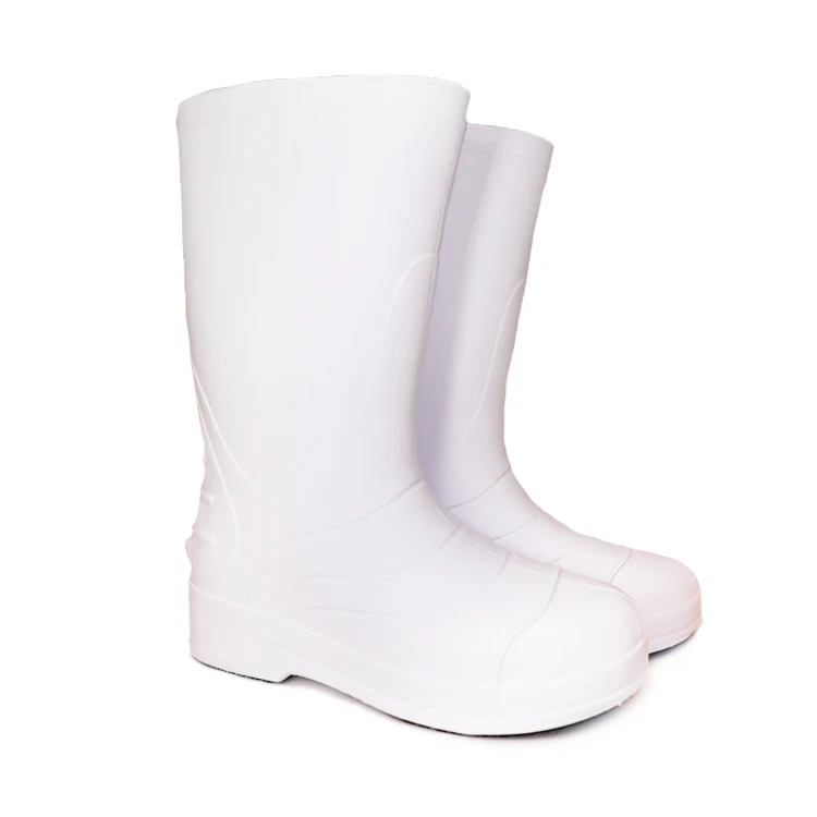 White Anti Slip Waterproof Botas Sanitarias Food Industrial Canteen Kitchen Chef Restaurant Safety Eva Foam Sanitary Boots Man